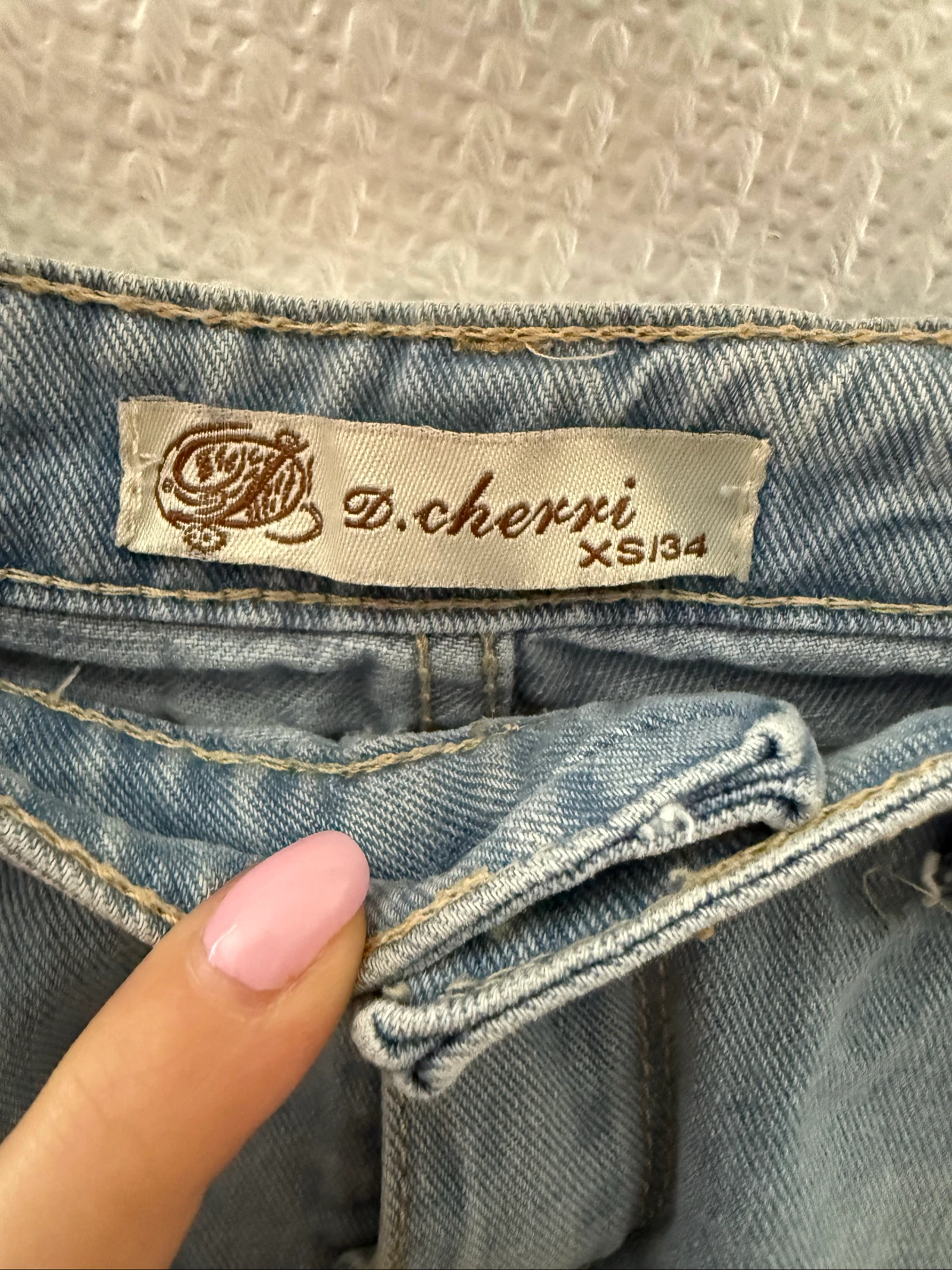 ✨ Light blue destroy denim shorts – Size 34 – Very good condition ✨ – photo 5